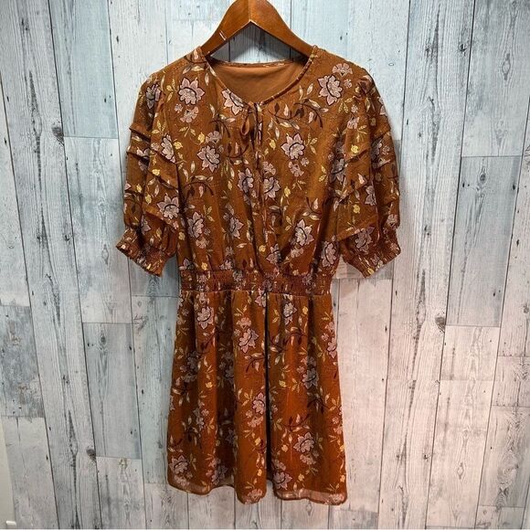 Collective Concepts Women’s Smock Dress sz M Floral NEW # E192 - Picture 7 of 9